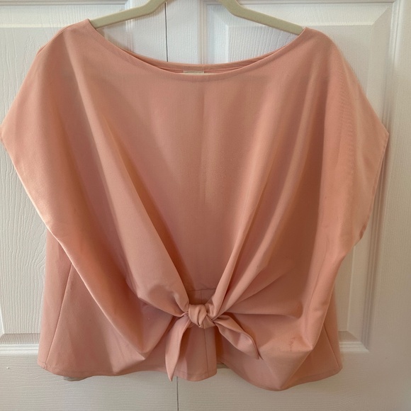 Pink drapey blouse size M/L - Picture 1 of 4